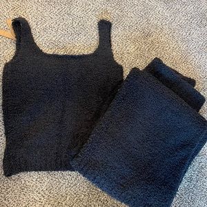 SKIMS COZY COLLECTION SET - BLACK **NEW WITH TAGS** Size S/M